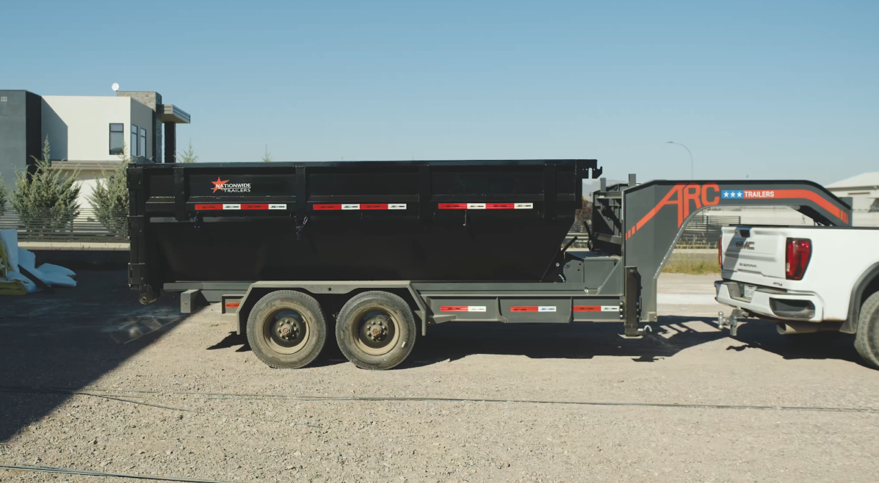 GRX 20K Gooseneck Roll Off Dump Trailer | ARC Trailers